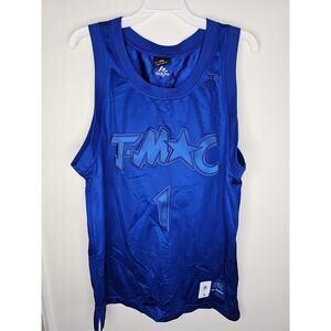 Rare Adidas Designed Exclusively for Tracy McGrady Blue Jersey Size Medium